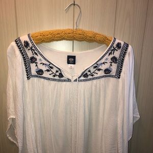 Route 66 embroidered circle top